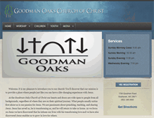 Tablet Screenshot of goodmanoaks.com